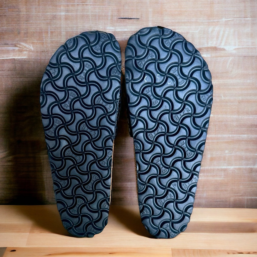 *NEW* Birkenstock Madrid Black Shiny Python Sandal, Size 37 (US Women’s 6 - 6.5) - Picture 5 of 5